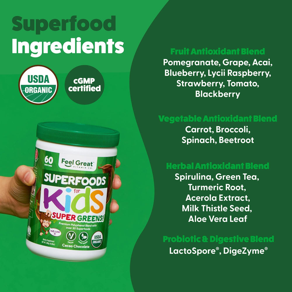 Probiotics and digestive enzymes icons for Feel Great Greens