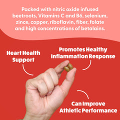 Feel Great Vitamins non-GMO beet root closeup emphasizes antioxidant-rich nutrition.