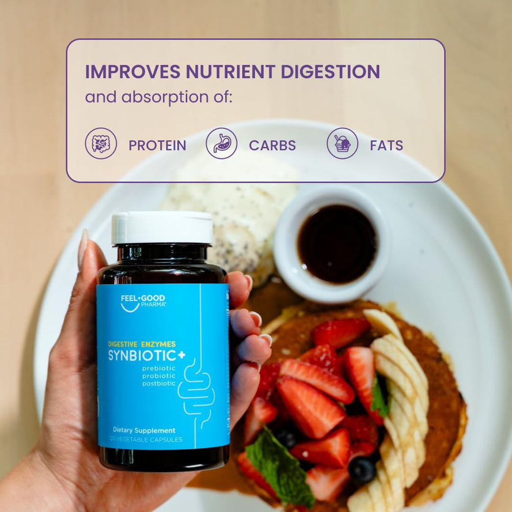 Plant-based enzyme capsules shown