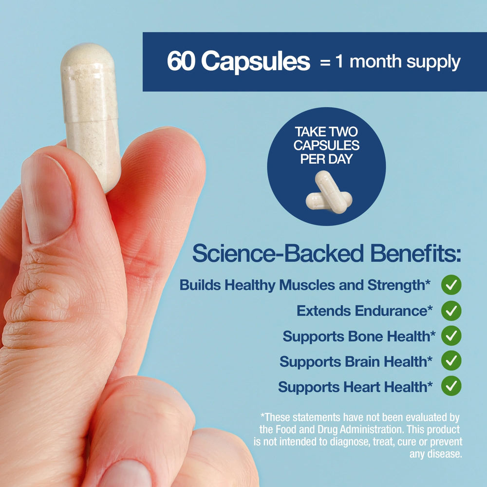 FeelGood Beta-Alanine Capsules bottle label showing 3200mg equivalent dose.