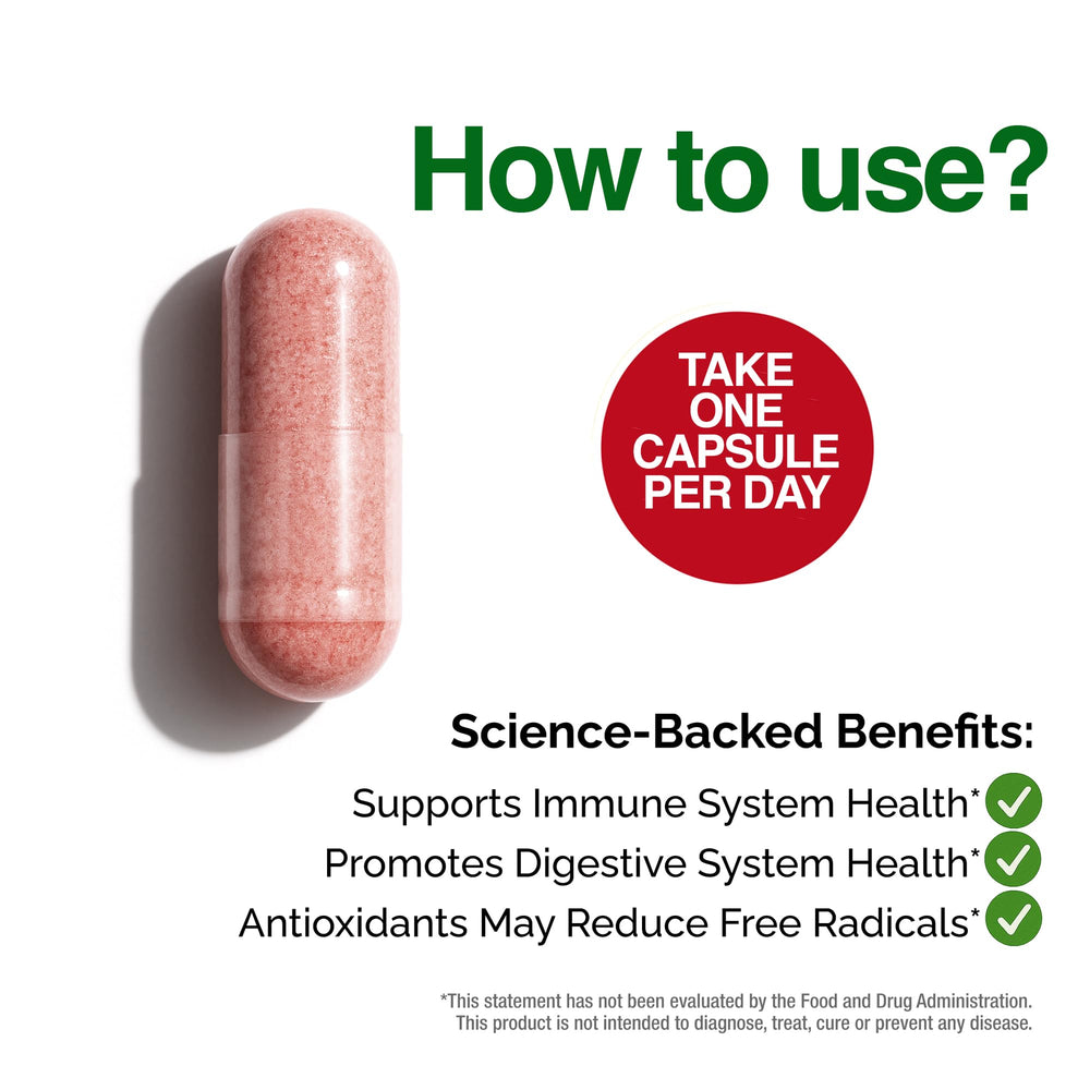 Packaging of FeelGood Vita Fruits and Veggies Capsules