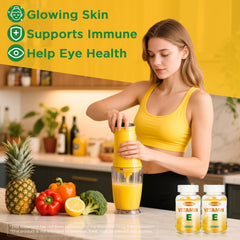 Graphic showing daily dosage of two gummies.