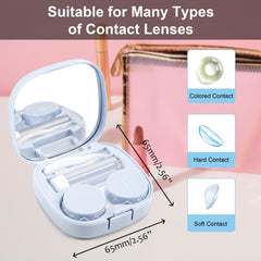 Purple FEISEDY contact lens case kit