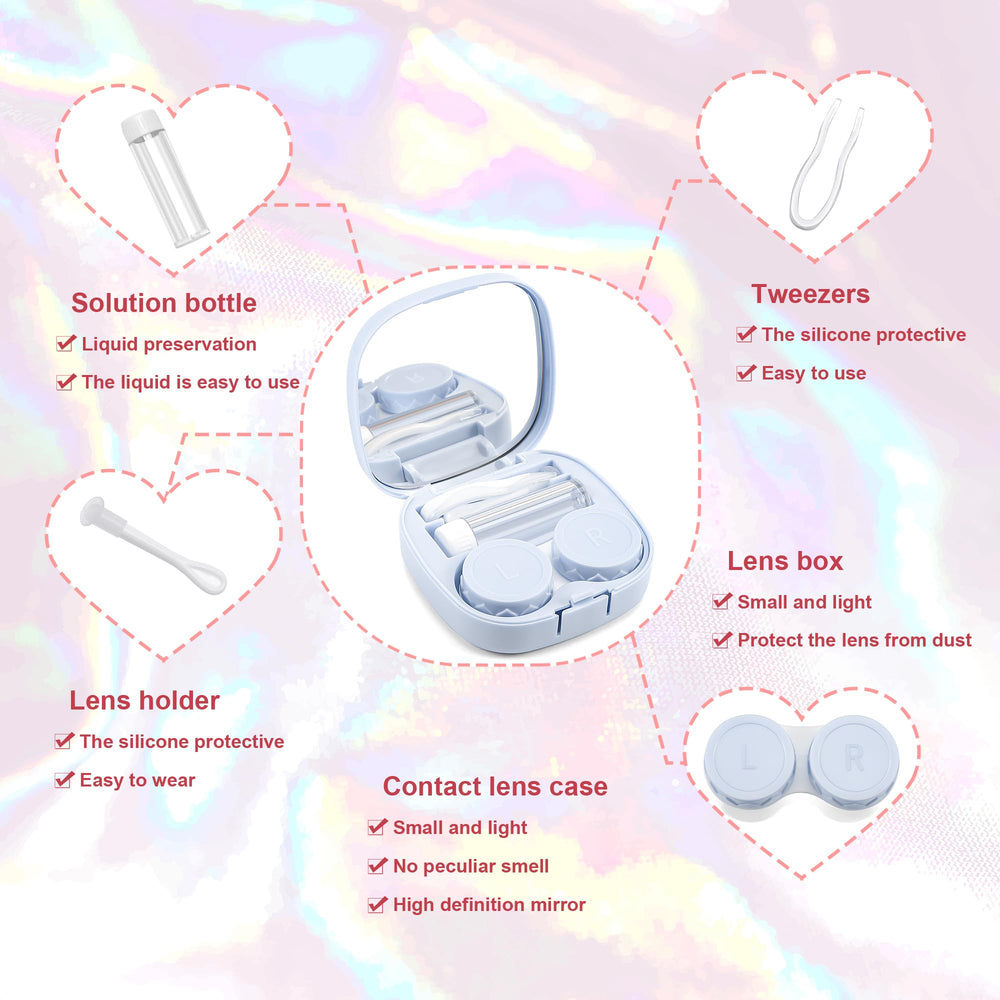 FEISEDY cute contact lens case in yellow