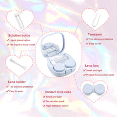 FEISEDY cute contact lens case in yellow