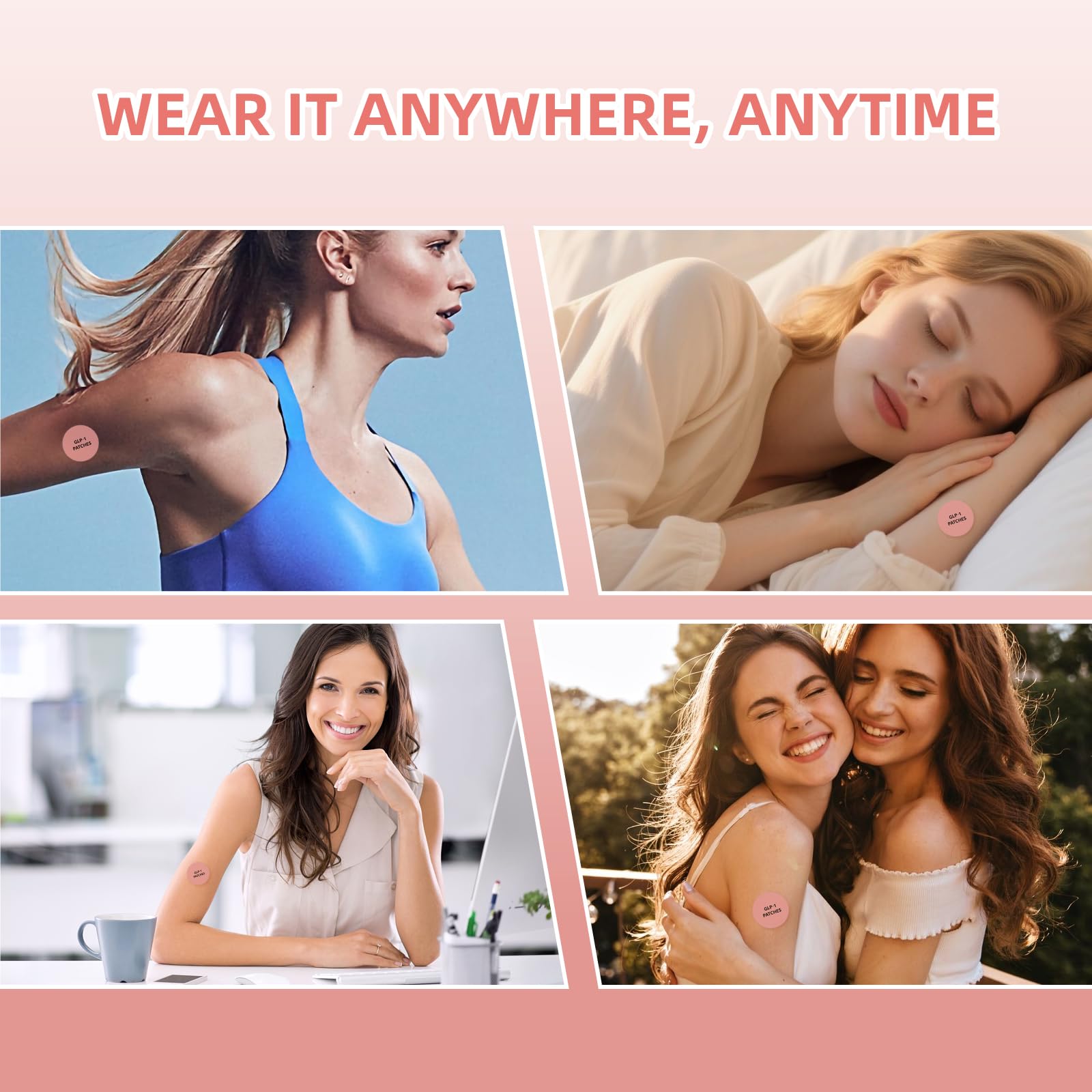 Latex-free, skin-friendly patch material