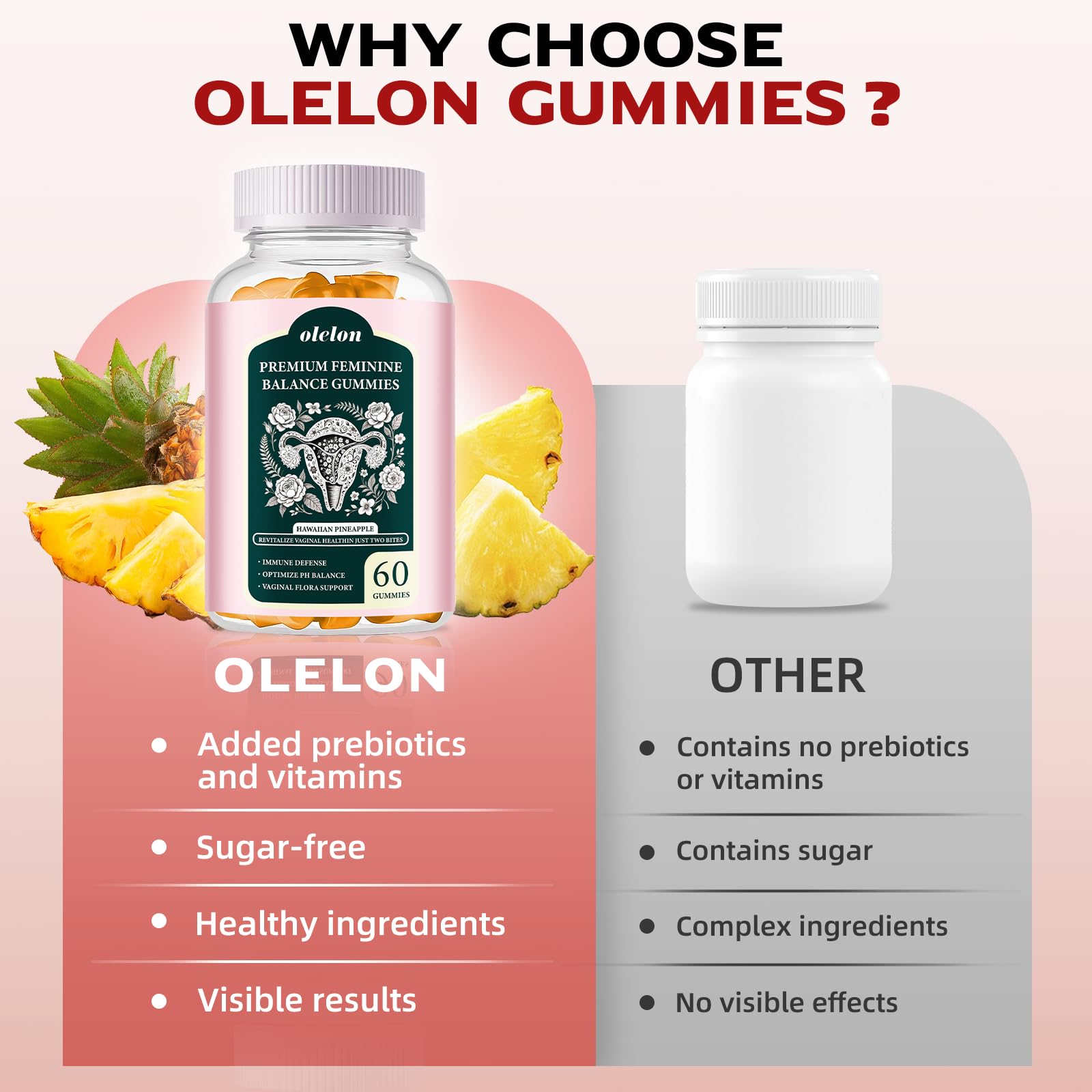 Vegan-friendly gummy supplement label