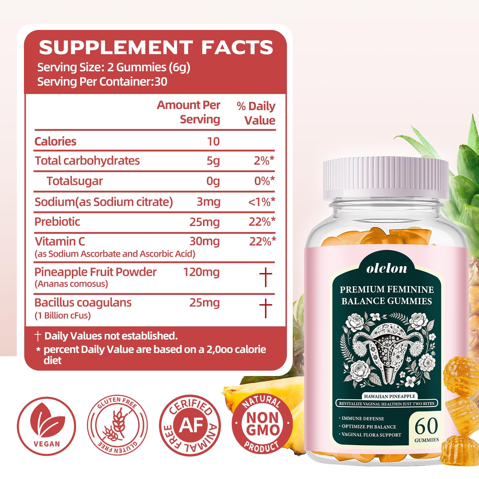 Vitamin C and pineapple extract imagery