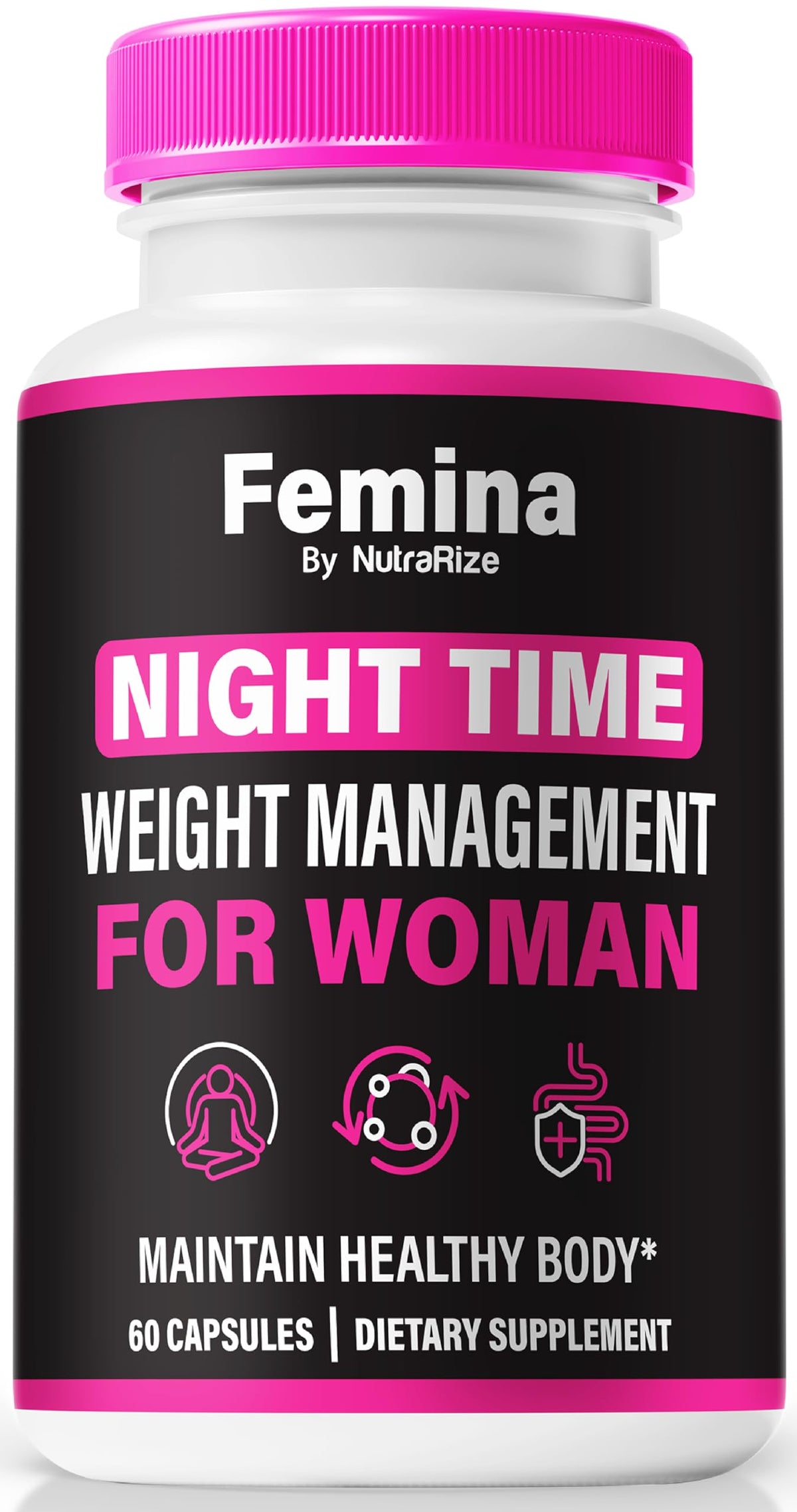 Femme Nighttime Fat Burner bottle – front view
