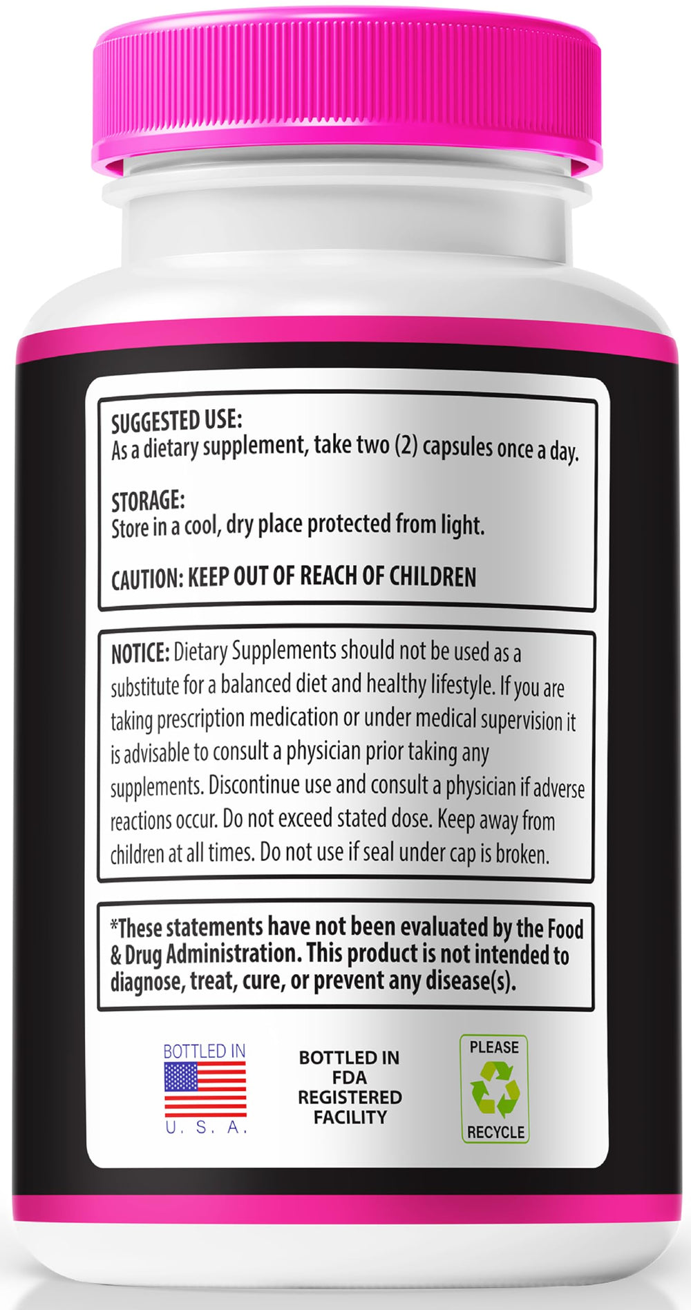 Femme Nighttime Fat Burner bottle on a white background