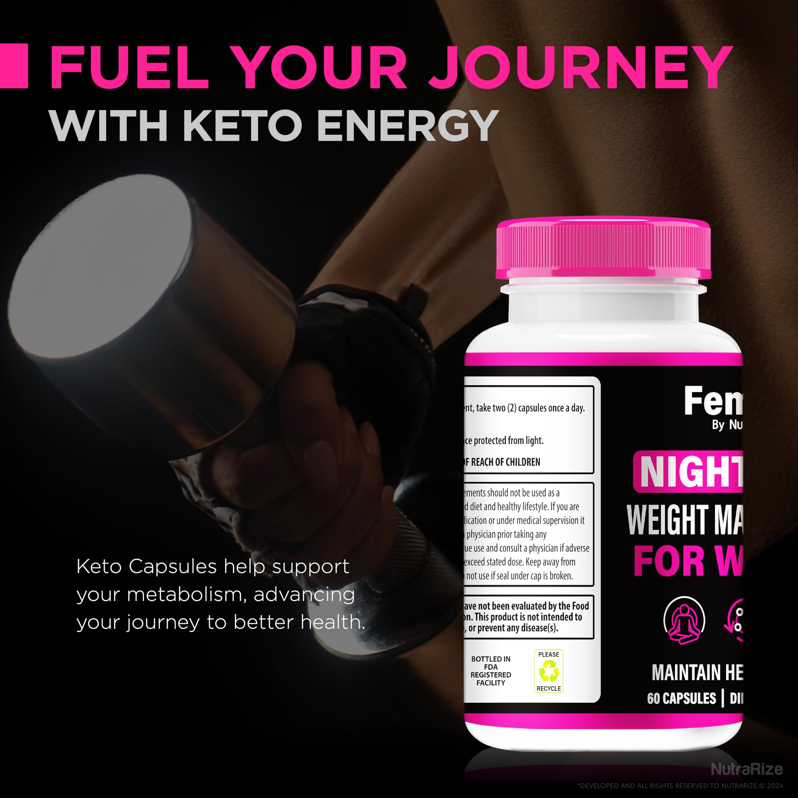 Capsules from Femme Nighttime Fat Burner bottle