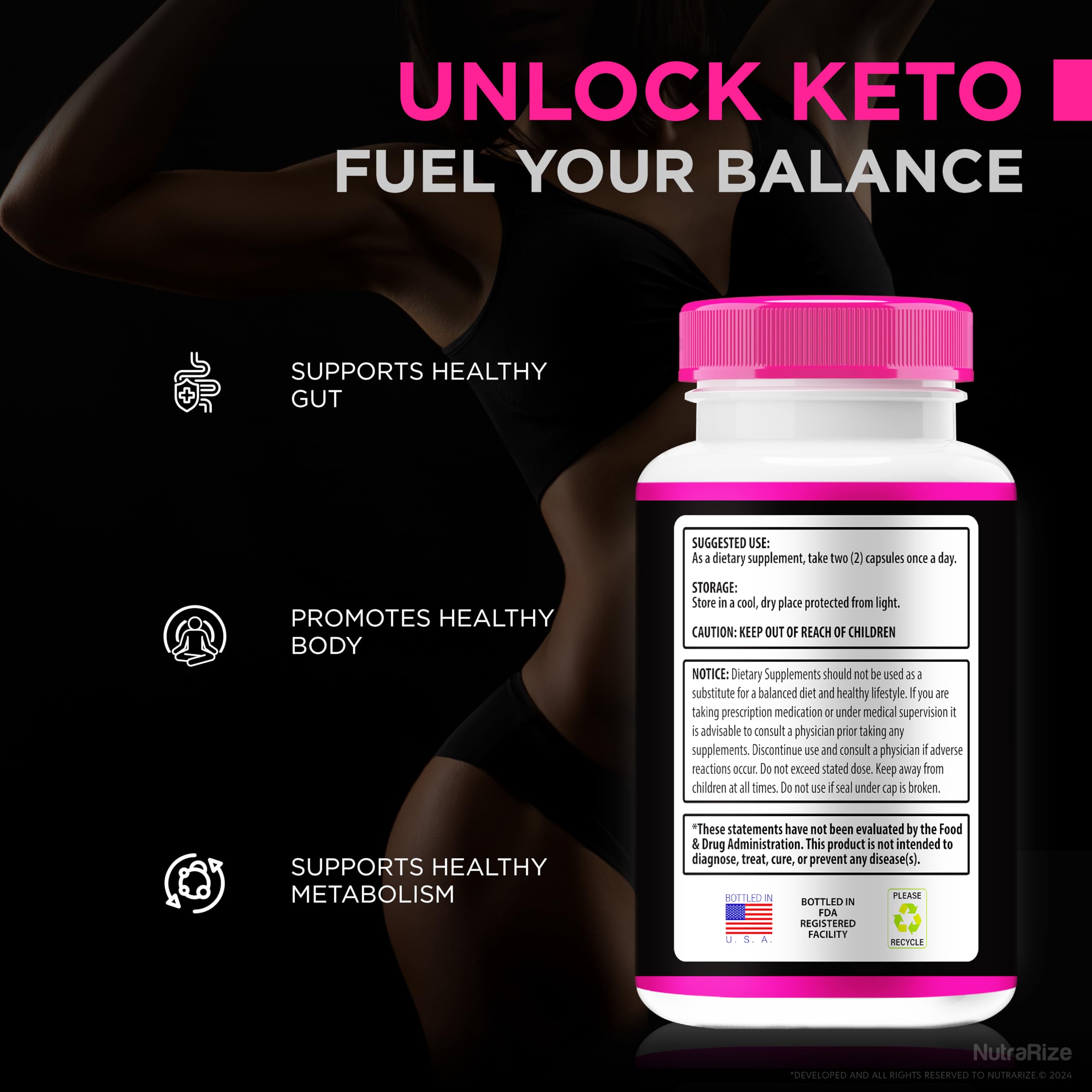 Femme Nighttime Fat Burner bottle with glass of water