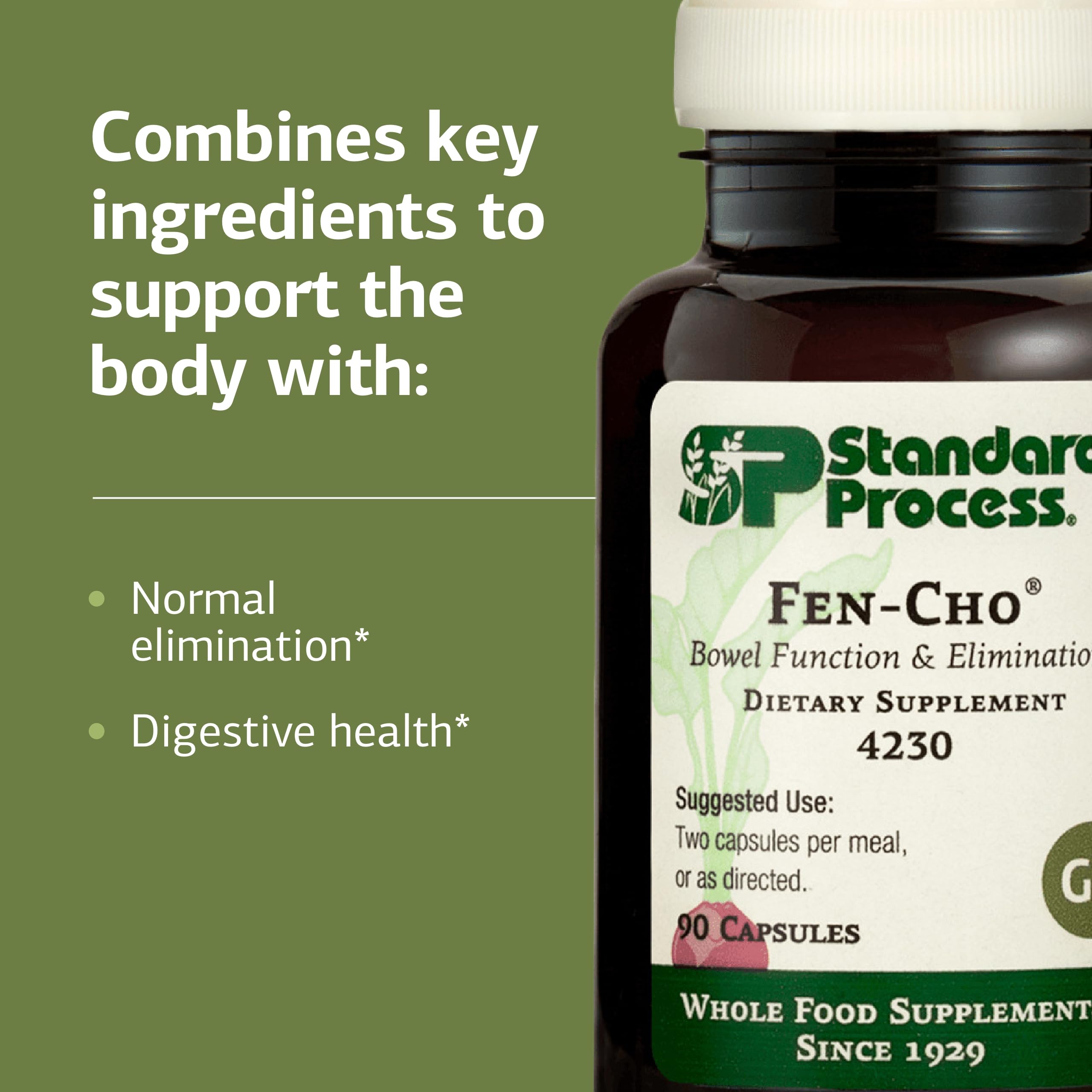 Back view of Fen-Cho bottle showing supplement facts