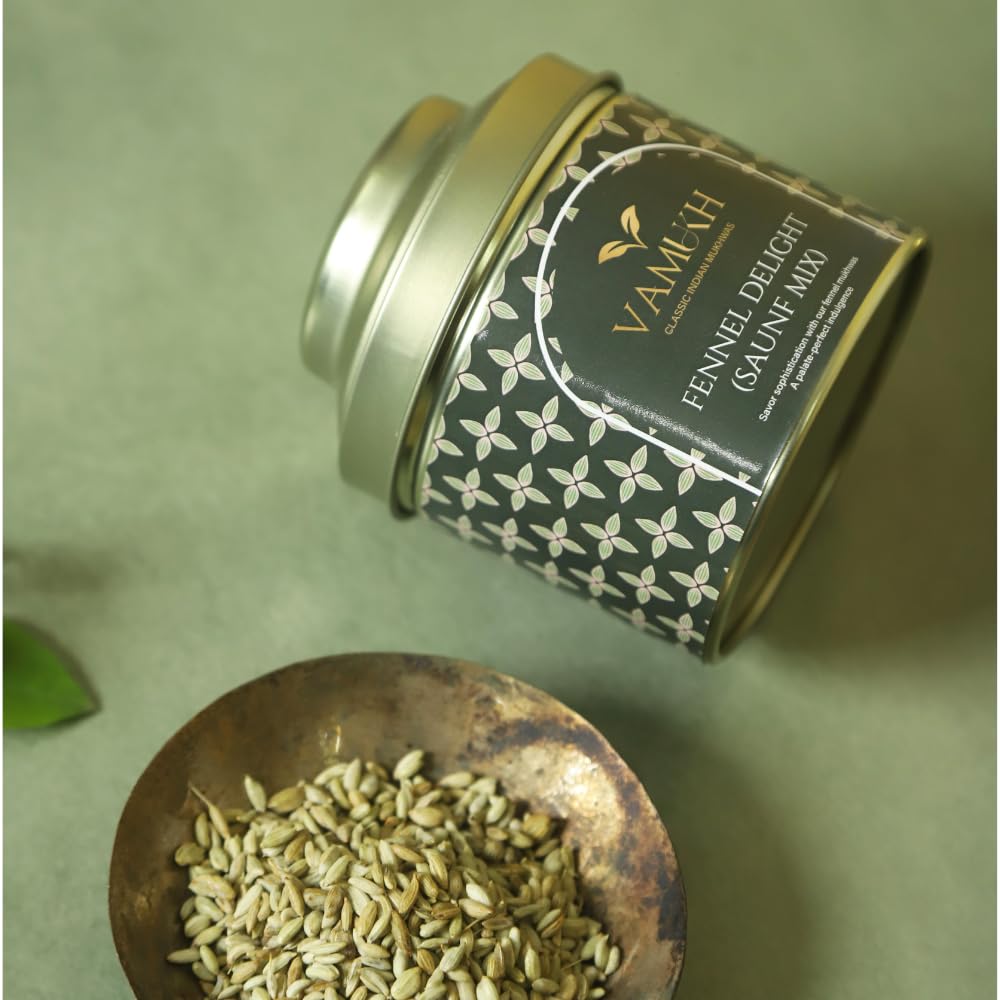 Ingredients: fennel seeds and mint leaves