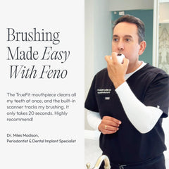 Two TrueFit mouthpieces included with Feno Smartbrush