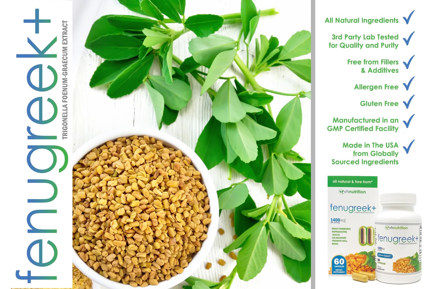 Fenugreek extract ingredients visual