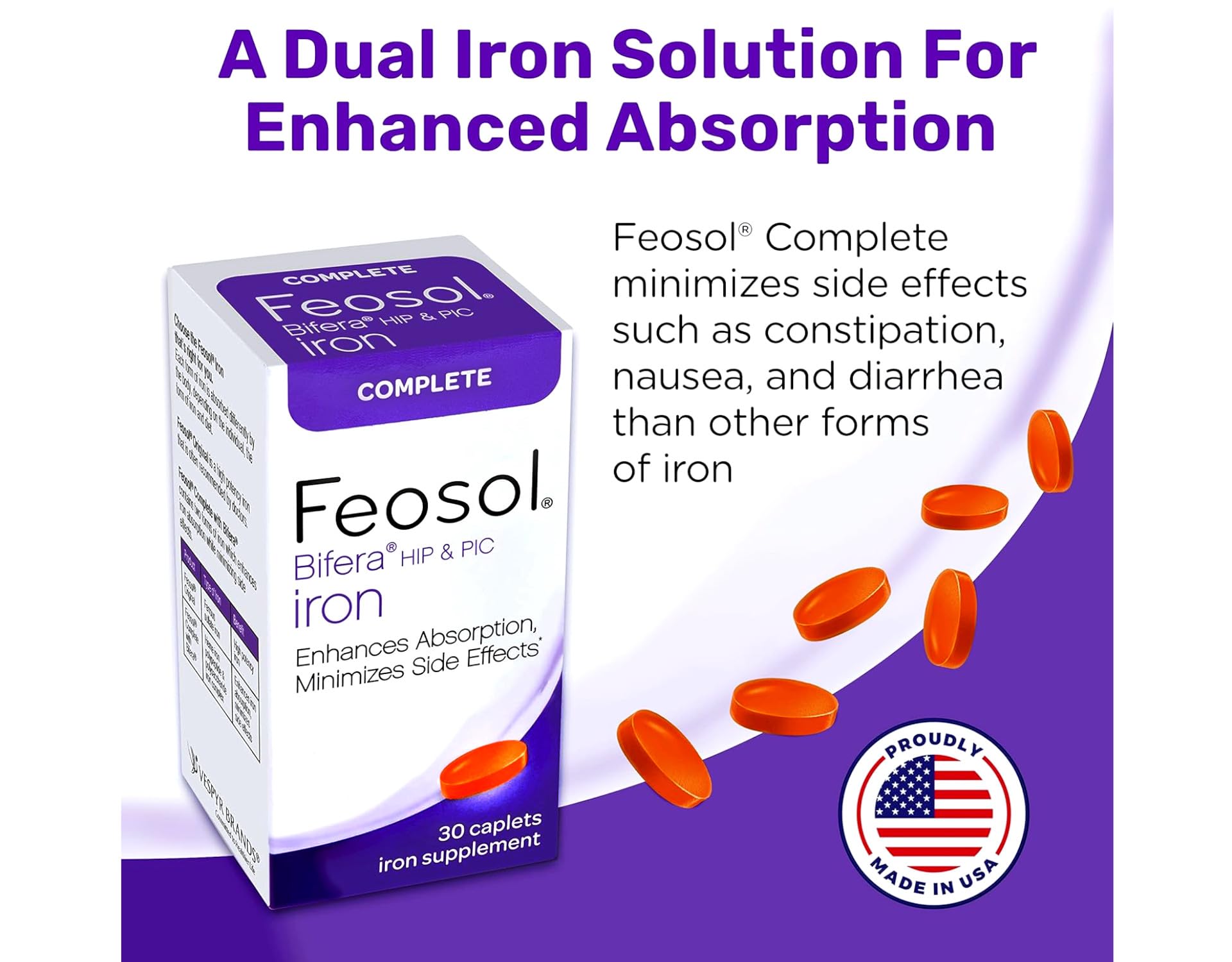 Feosol Bifera iron supplement product information