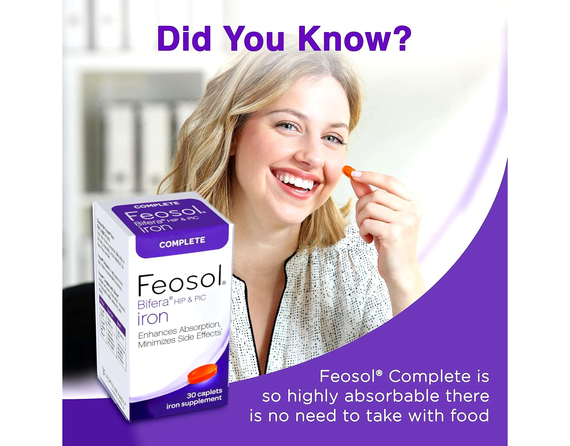 Made in the USA Feosol Bifera iron supplement manufacturing