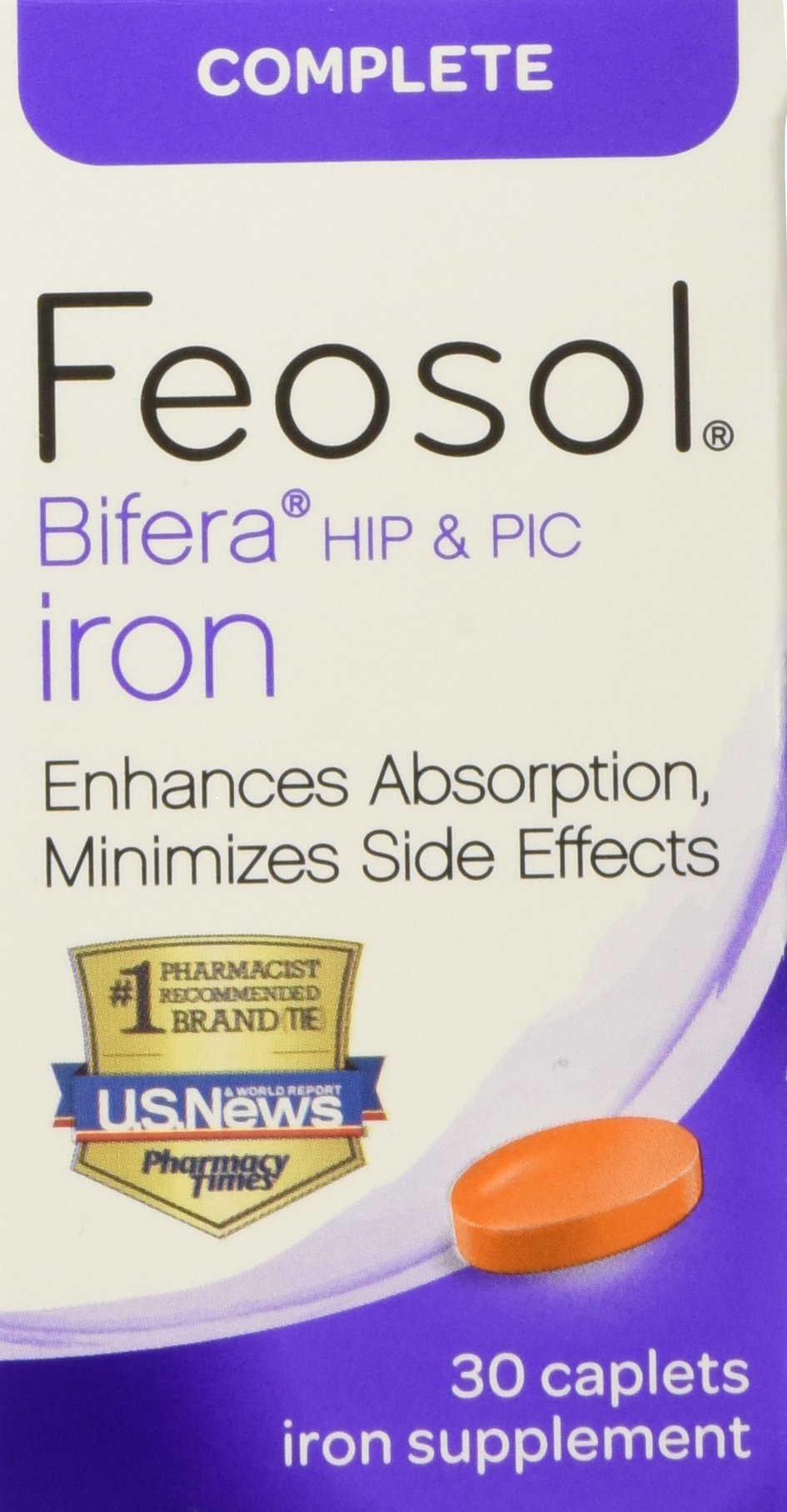 Feosol Complete bottle front view with Bifera Iron