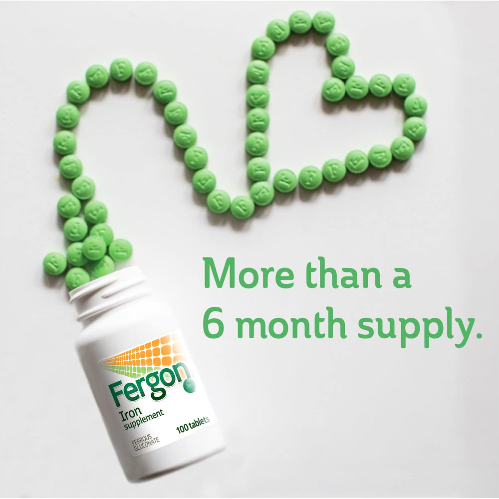 Iron tablets in hand