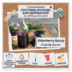 Elderberry syrup spice blend packet included