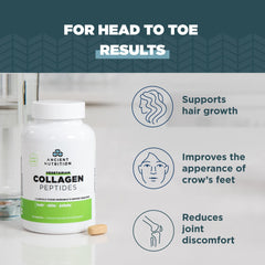 Fermented eggshell membrane collagen source used in the formula