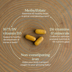Fermented iron tablets for prenatal iron and oxygen transport