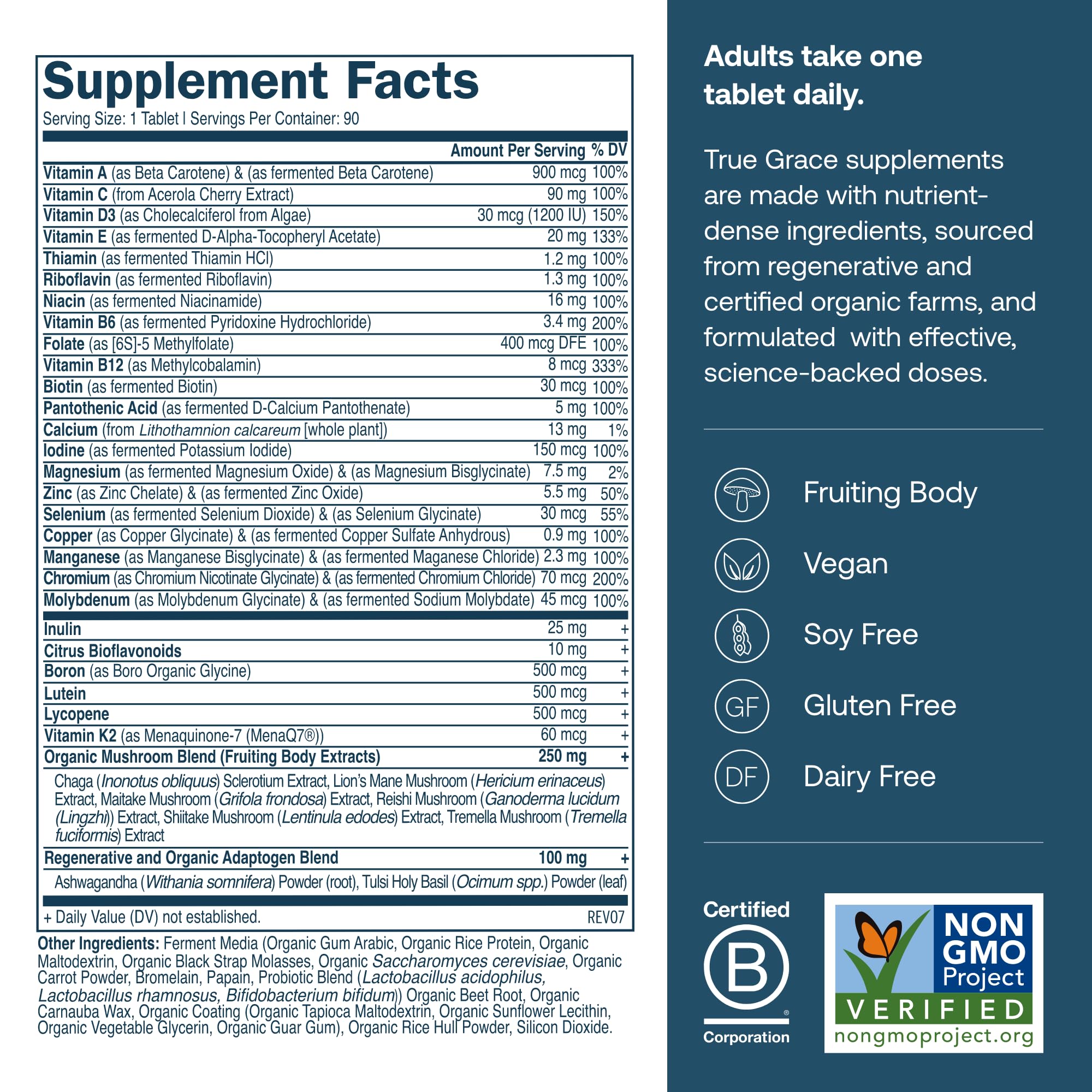 Illustration of fermented minerals and chelated vitamins