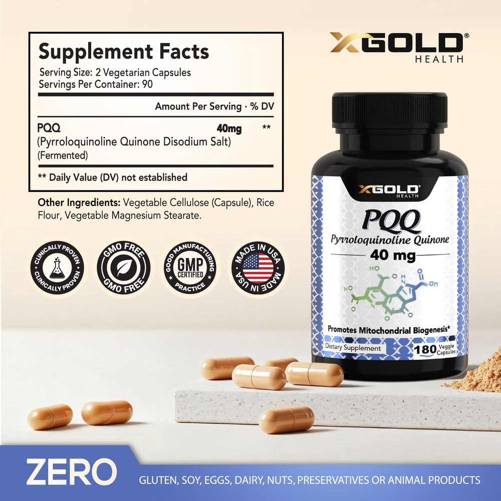 Fermented PQQ 40mg capsules