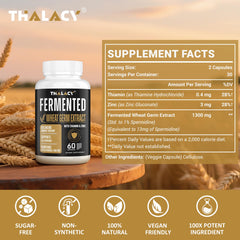 Close-up of fermented wheat germ extract indicating 13 mg spermidine