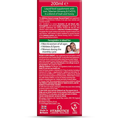 Key ingredients: iron, vitamin D, Co-Q10 and ginseng