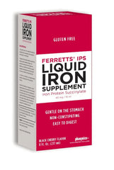 Ferretts IPS Liquid Iron bottle with black cherry flavor