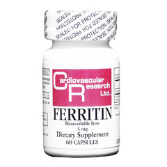 Cardiovascular Research Ferritin iron supplement bottle 60 count
