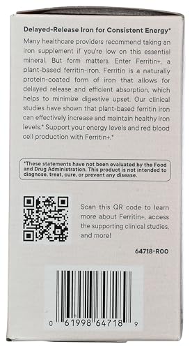 Ferritin+ delayed-release capsules