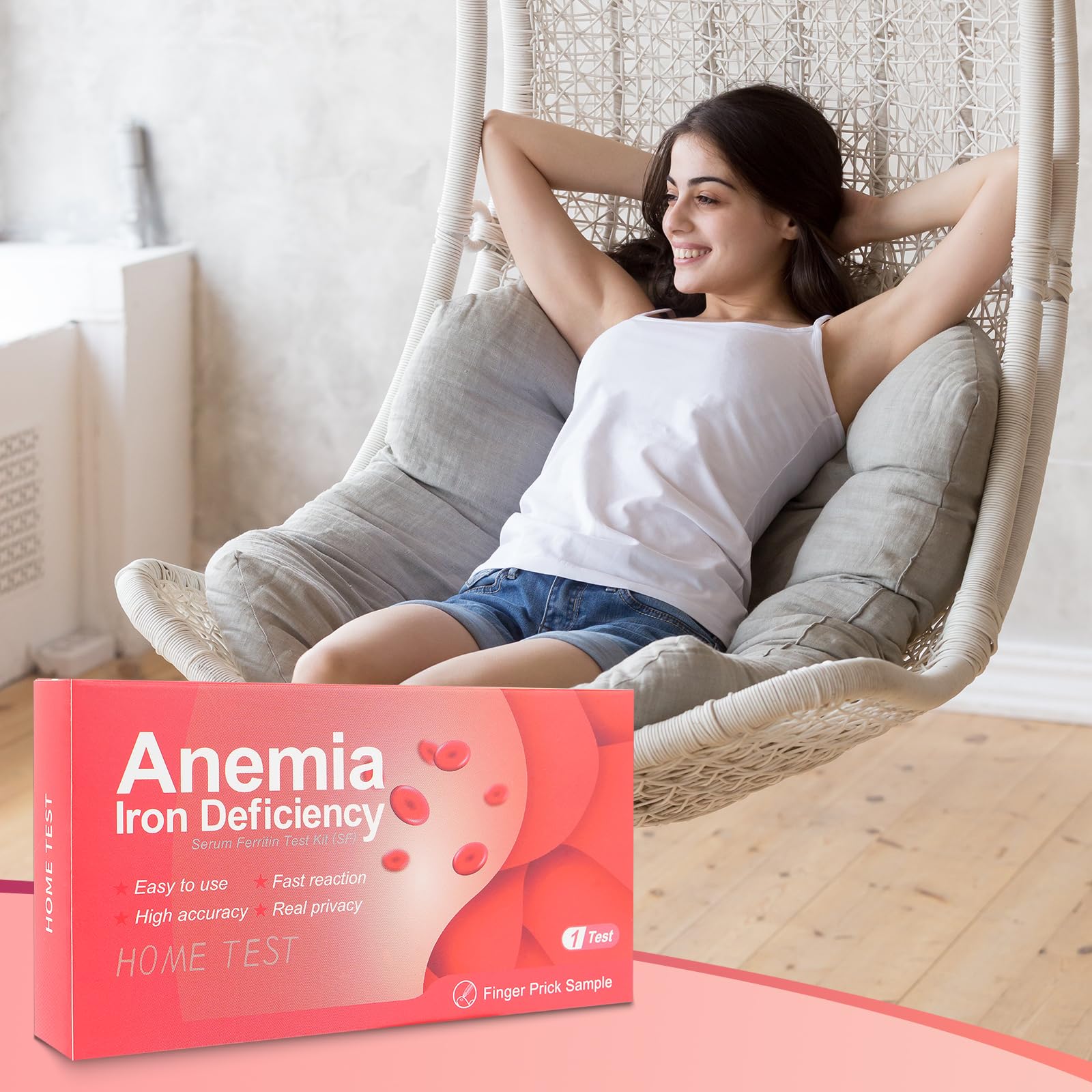 Ferritin test result display sample