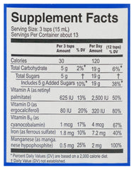Ferrol product label detailing vitamins and minerals