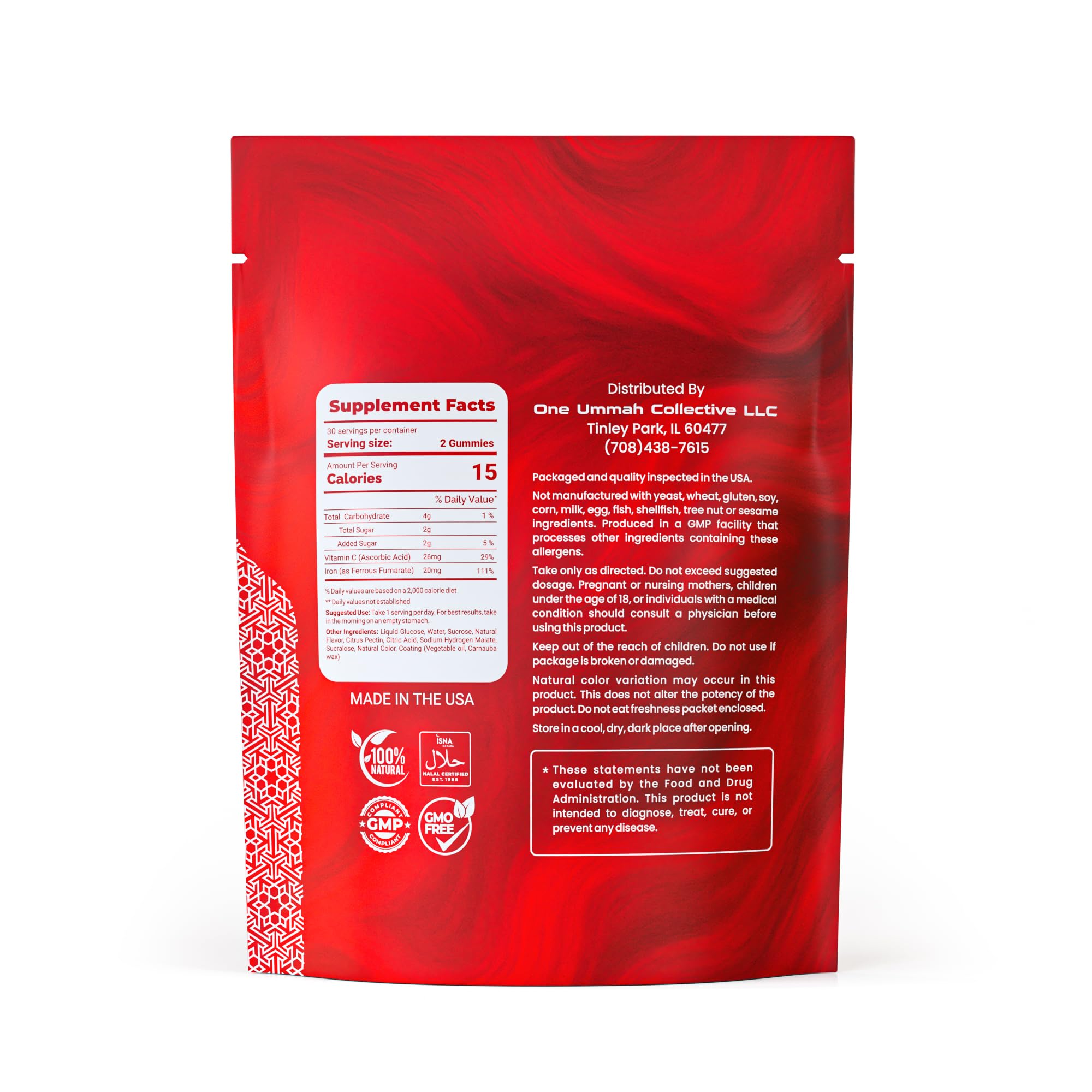 Ferrous Fumarate 20mg iron illustration