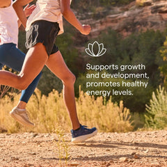 Ferrous sulfate iron label close-up