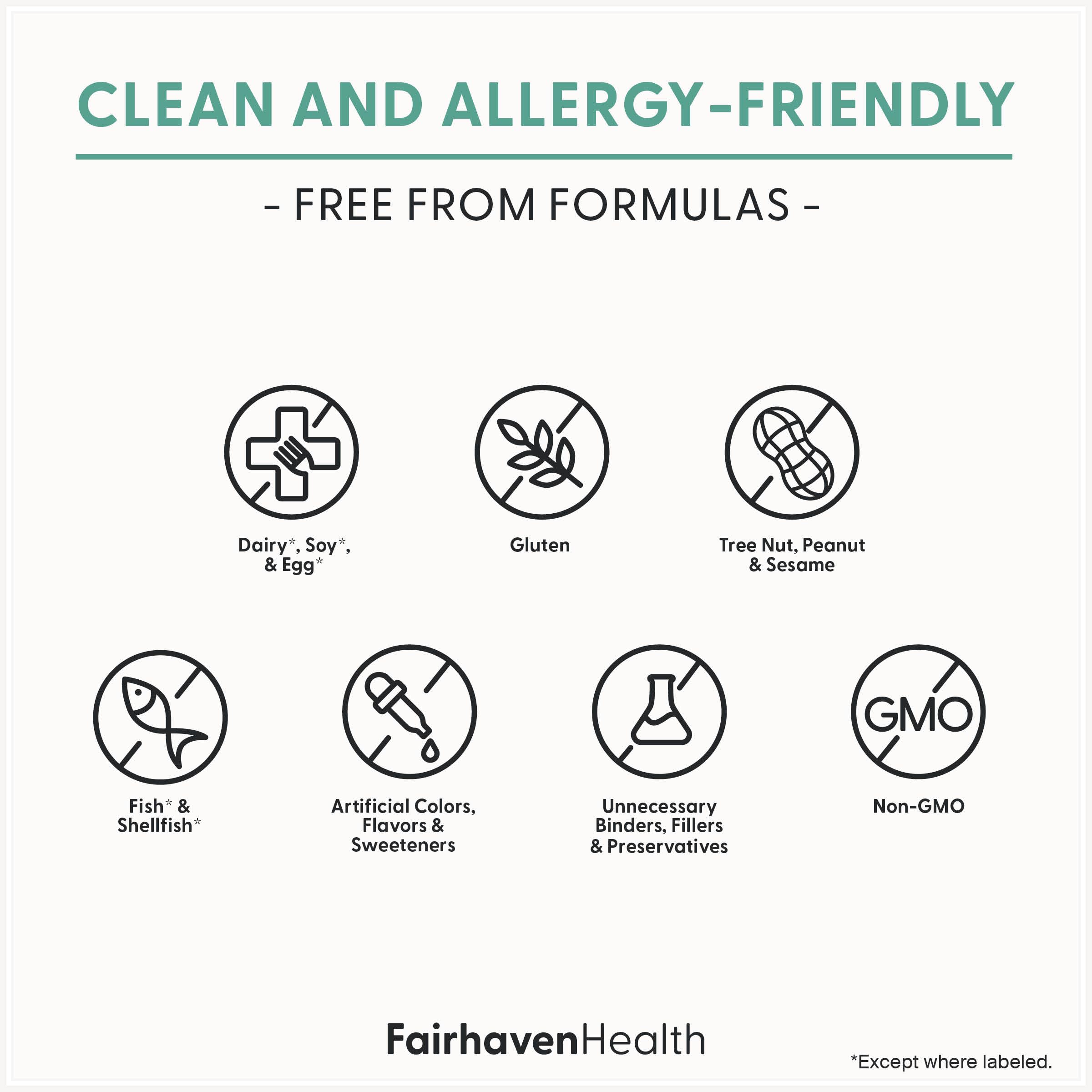 NSF-certified facility seal on packaging