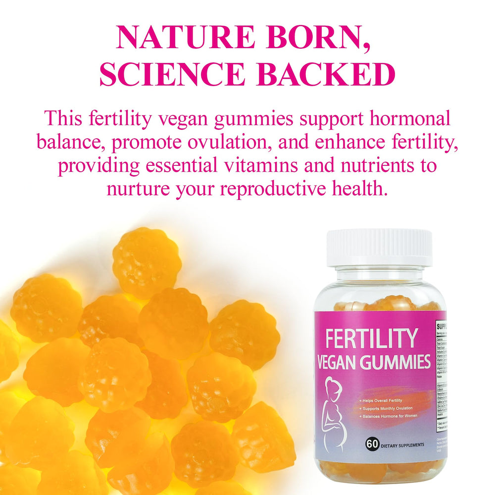Fertility Gummies ingredients include iodine and zinc for thyroid and reproductive health.