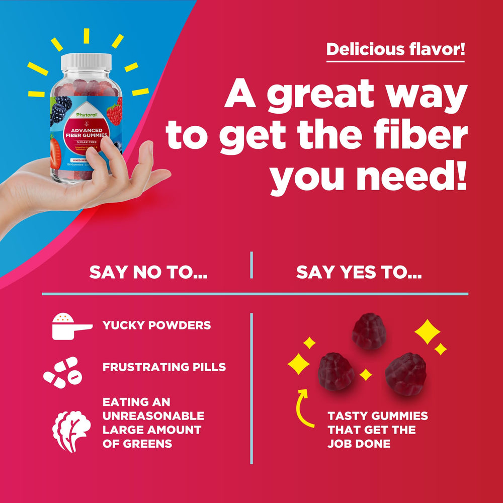 Two sugar-free fiber gummies for adults as a serving suggestion