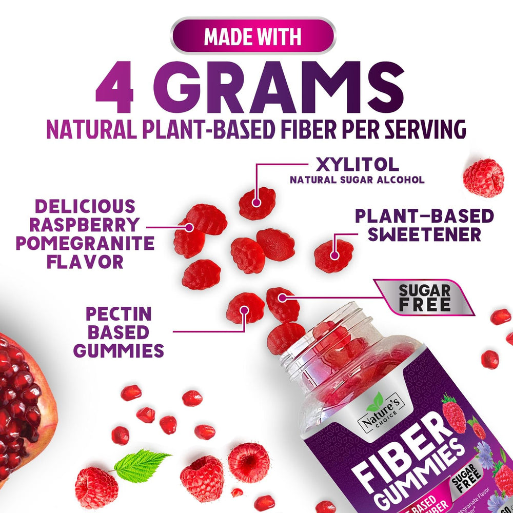 Close-up of the prebiotic formula in the fiber gummies