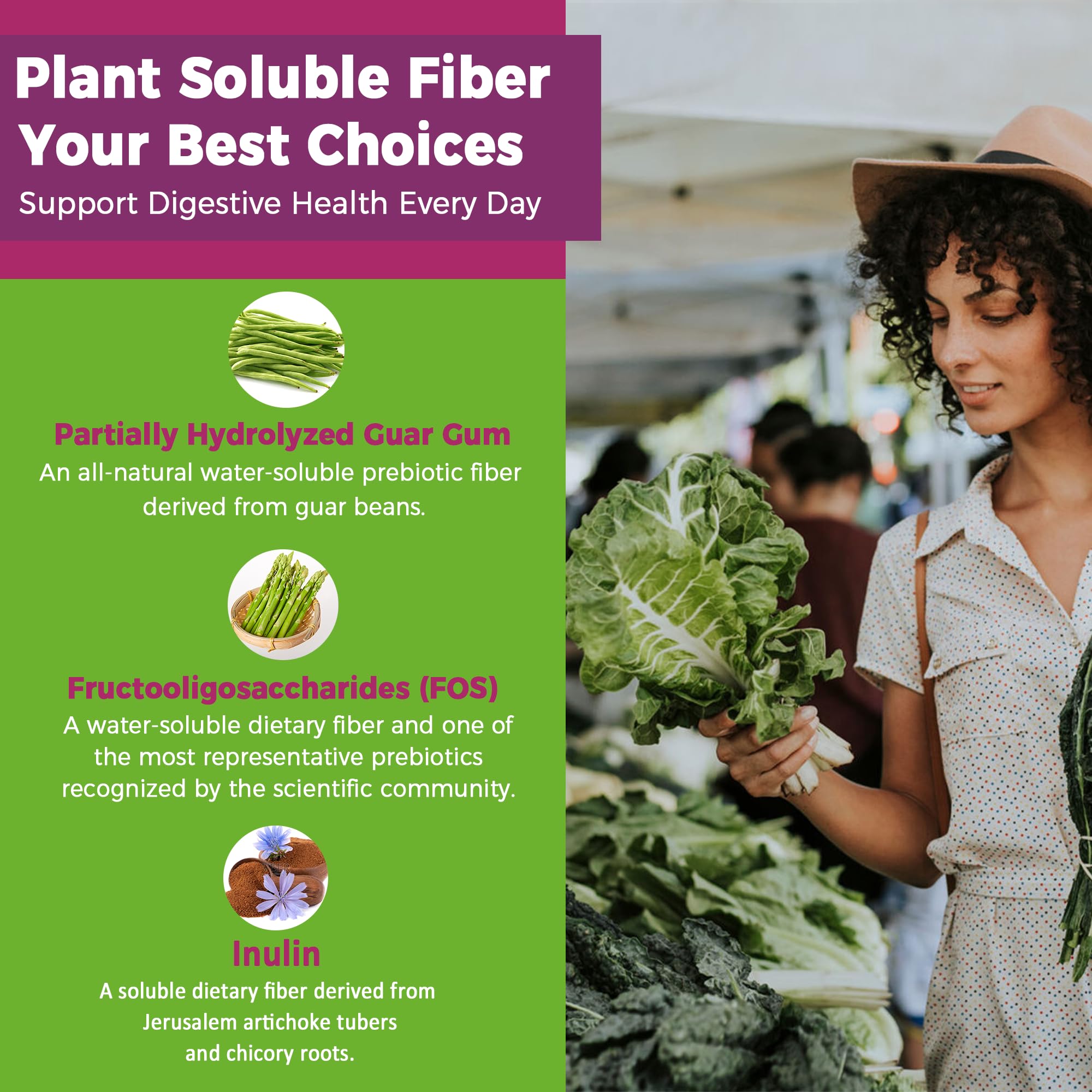 Gummies highlighting probiotics, digestive enzymes, and betaine HCl