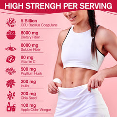 Label highlighting 16g total fiber per serving