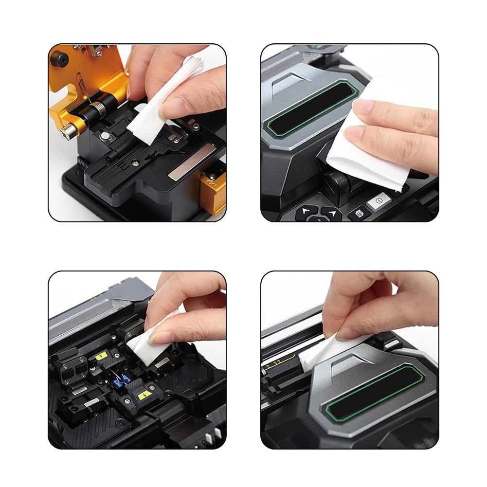 Compact on-the-go lint-free cleaning wipes