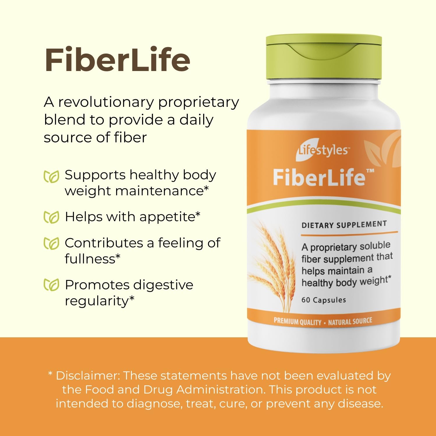 Canada Made label on FiberLife bottle