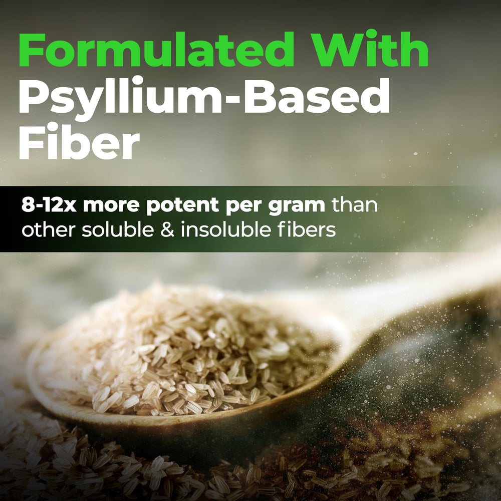 Serving suggestion: Fiberlyze mixed in a glass of water