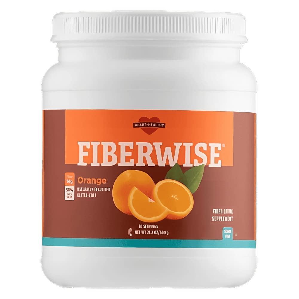FiberWise Orange front packaging showing 30 servings and 28.6 oz