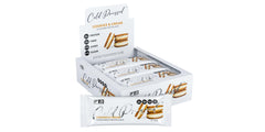 Fibre Boost Cookies and Cream flavoured protein bar – front view