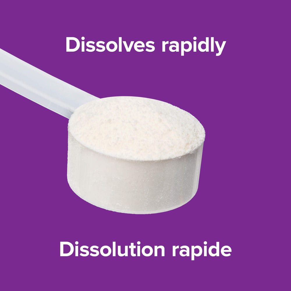 Prepared Fibre4 unflavoured powder mixed into a drink